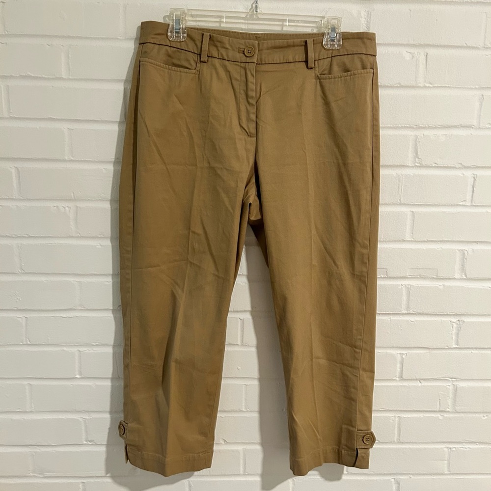 Tan Kakhi Talbots Perfect Skimmer Pants